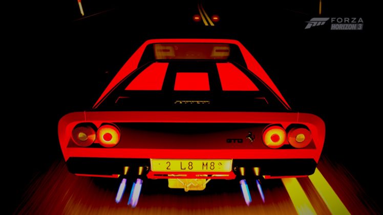 forza horizon 3, Ferrari 288 gto, Video games, Car, Red HD Wallpaper Desktop Background