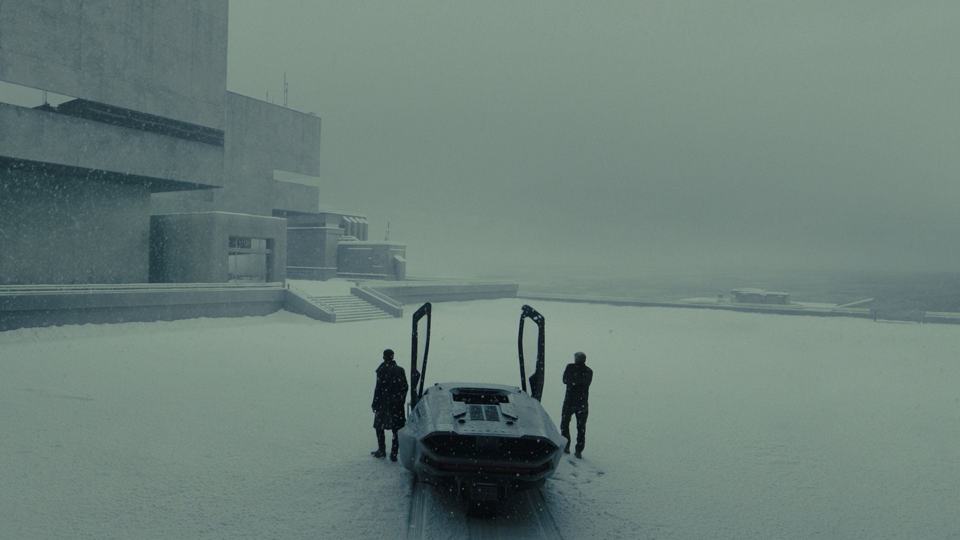 Ryan Gosling, Harrison Ford, Blade Runner, Blade Runner 2049, Movies, Car, Futuristic, Snow, Winter Wallpaper