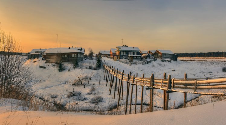 winter, Snow, Landscape, Nature, Russia HD Wallpaper Desktop Background