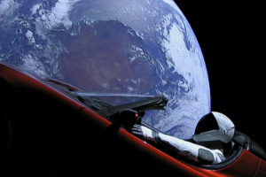 Starman, SpaceX, Tesla Roadster, Earth, Space, Car, Digital art