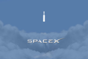Elon Musk, Space, Spaceship, Minimalism, Clouds, Rocket, Logo, SpaceX, Falcon Heavy