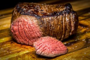 steak, Food, Closeup, Wooden surface, Salt, Depth of field, Meat, Death, Muscles, Cow, Animals