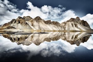 Iceland, Reflection, Mountains, Nature, Water
