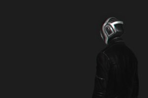 Guy Manuel de Homem Christo, Daft Punk, Chromatic aberration, Simple background, Jacket