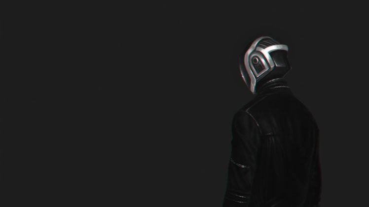 Guy Manuel de Homem Christo, Daft Punk, Chromatic aberration, Simple background, Jacket HD Wallpaper Desktop Background