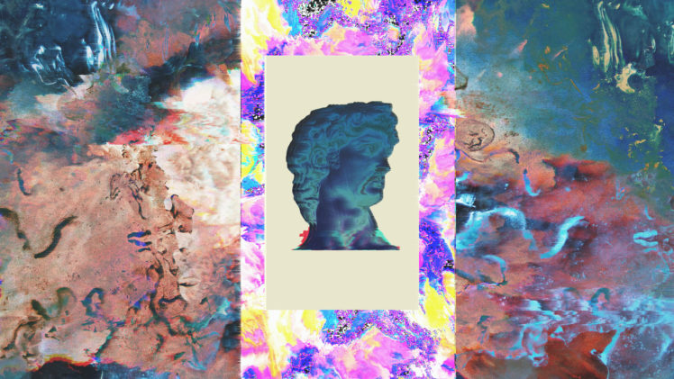 vaporwave, Statue, Ancient, Ancient Rome, Chaotic, Portrait HD Wallpaper Desktop Background