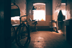 hospital, Asylum, Abandoned, Wheelchair, Window, Sunbeams, Urbex
