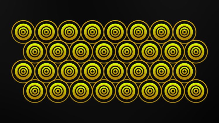 circle, Yellow, Simple HD Wallpaper Desktop Background