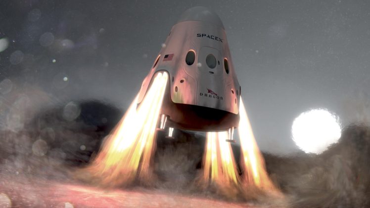 SpaceX, Spaceship, Artwork, Space shuttle HD Wallpaper Desktop Background