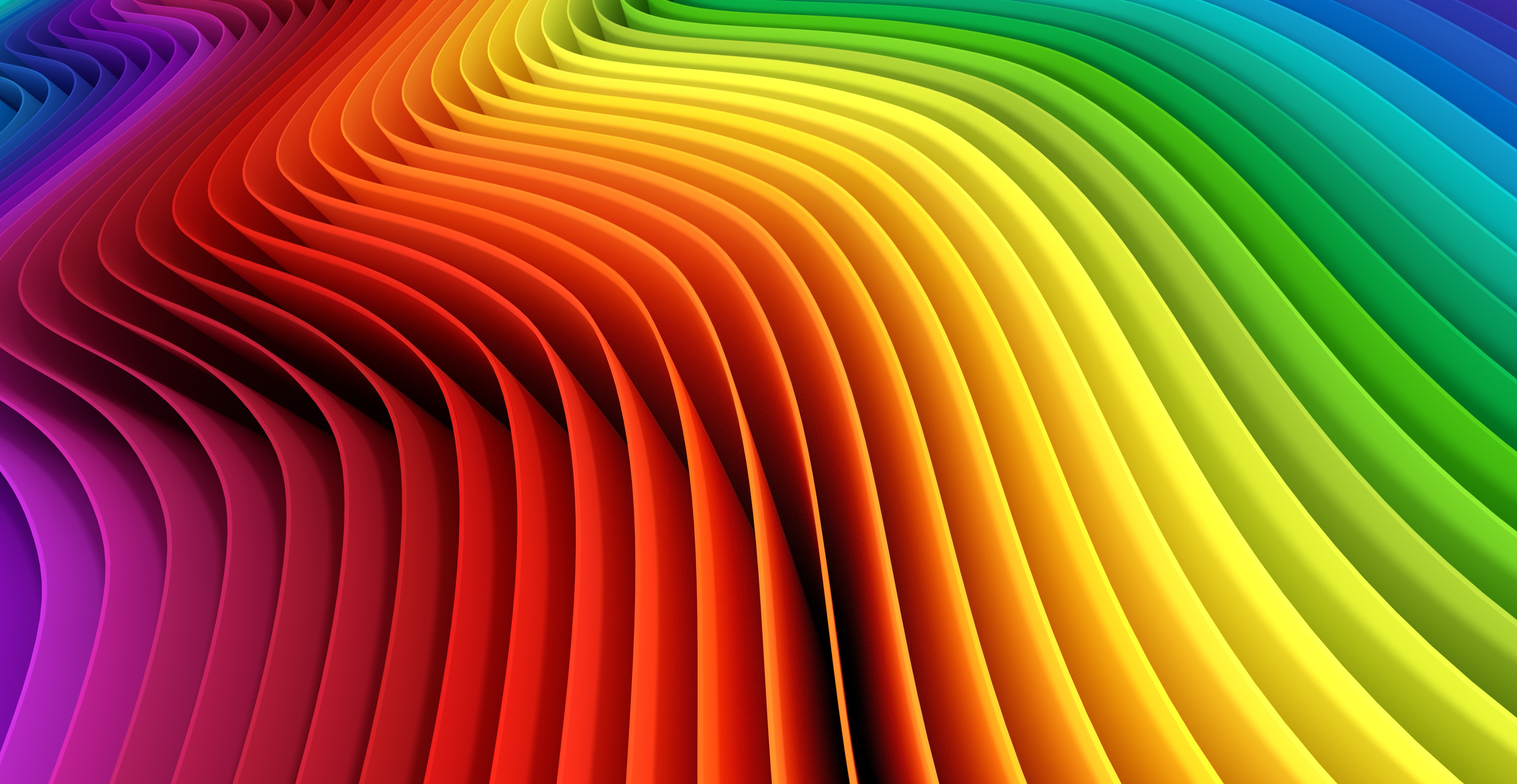 abstract, Wavy lines, Colorful Wallpapers HD / Desktop and Mobile