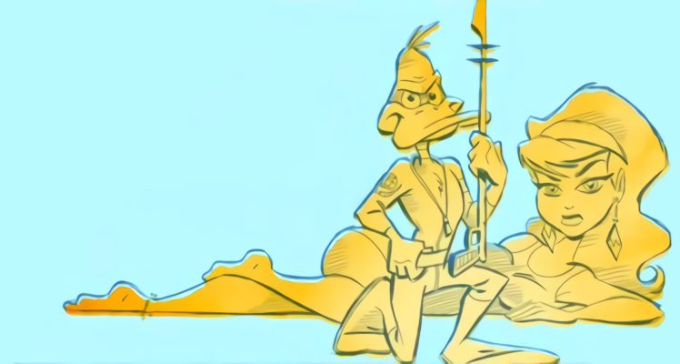 cartoon, Humor, Duck Dodgers HD Wallpaper Desktop Background