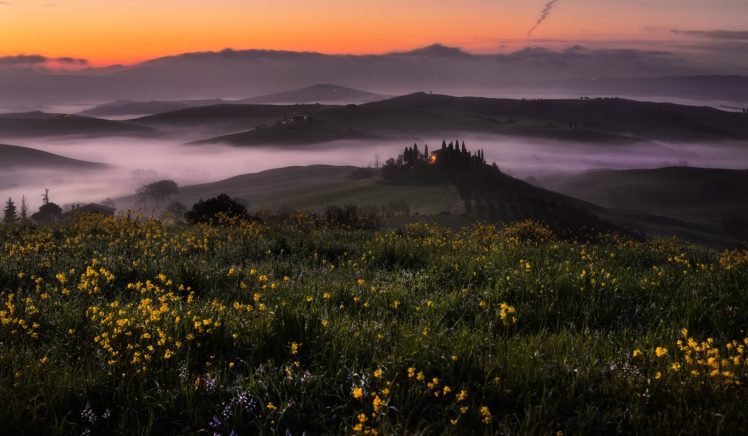 landscape, Nature, Sunlight, Tuscany HD Wallpaper Desktop Background