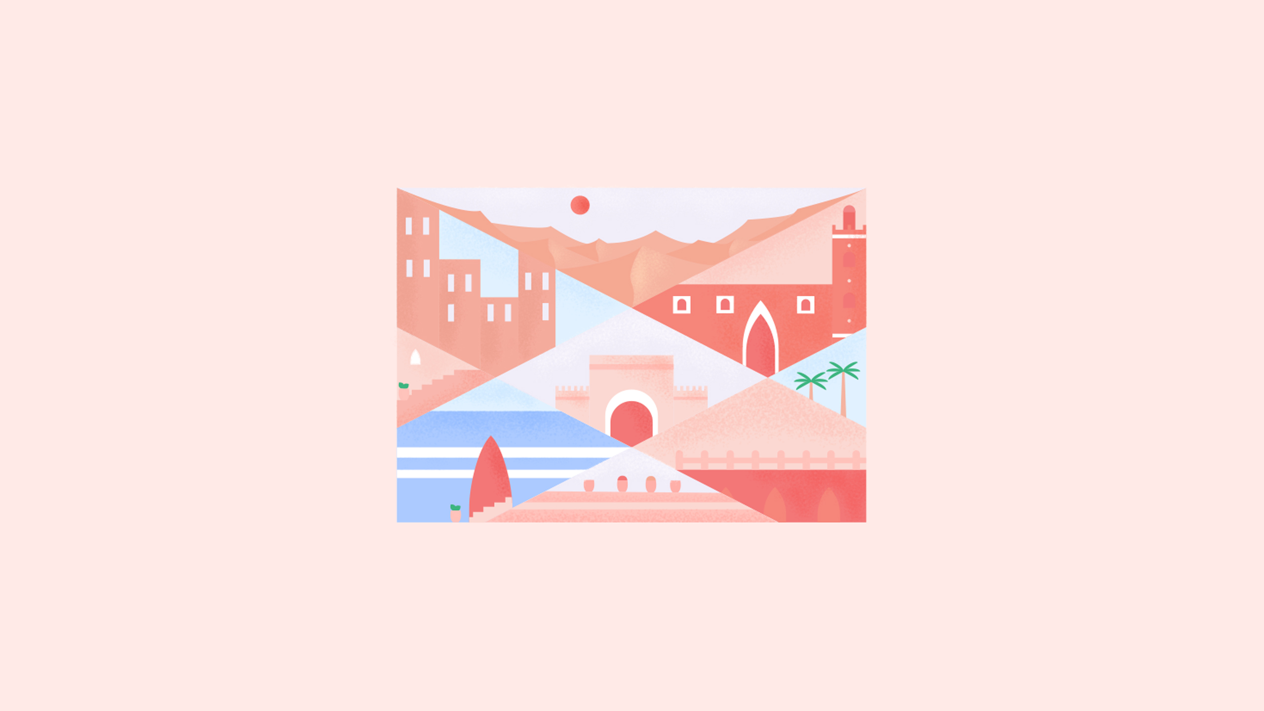 illustration, Morocco, Building Wallpaper