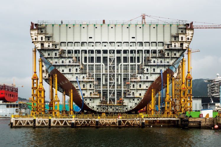 ship, Shipyard, Dock, Construction, Water, Cranes (machine), Pipes, Technology, Metal HD Wallpaper Desktop Background