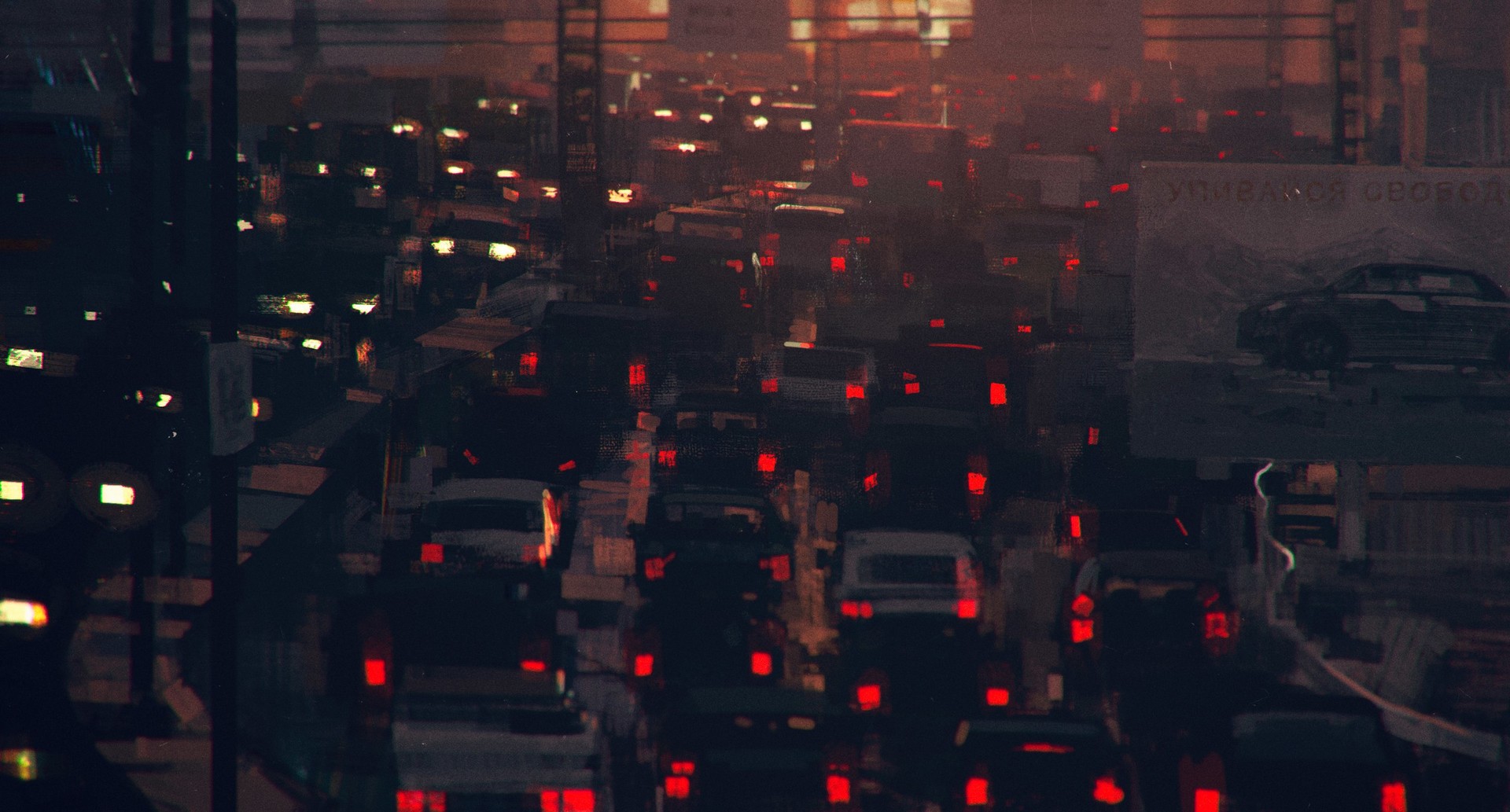 traffic, Artwork, Car, Red light Wallpaper