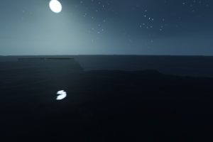Minecraft, Landscape, Night