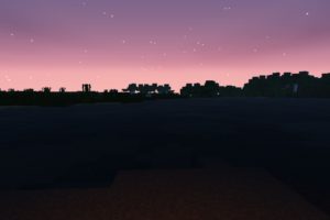 Minecraft, Sea sponge, Landscape, Sunset