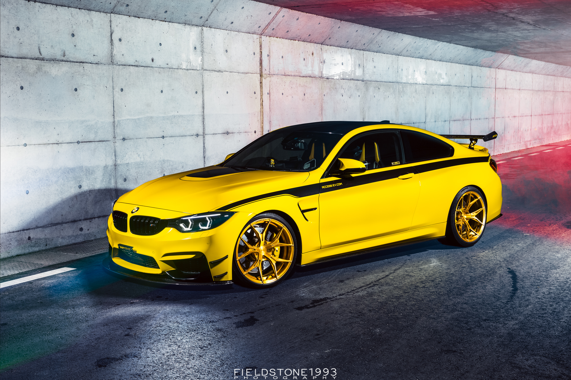 car, BMW, Yellow cars, BMW M4 Wallpaper