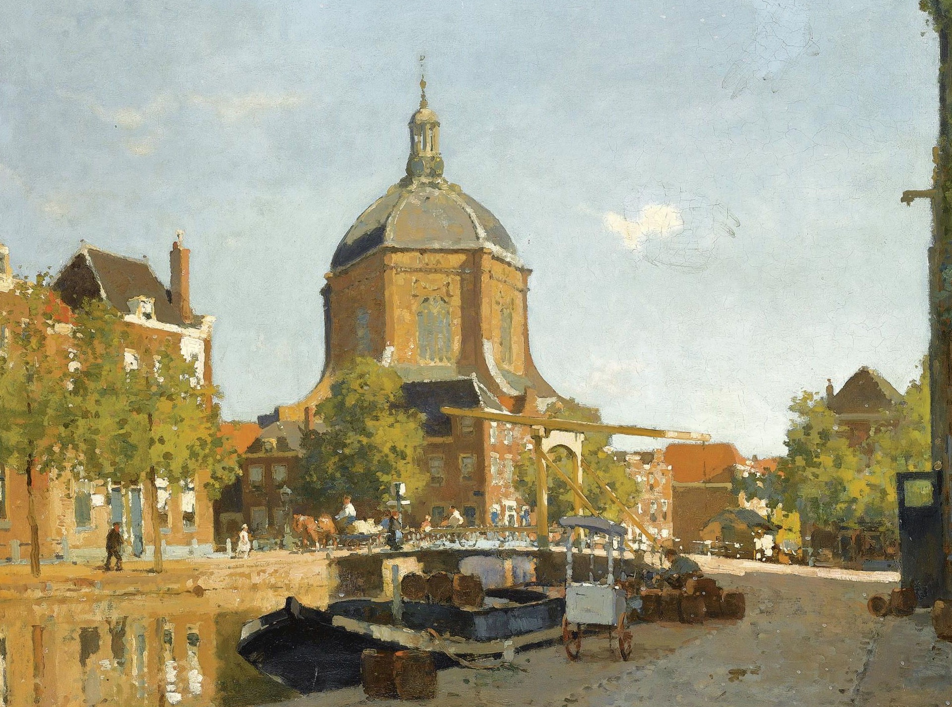 Cornelis Vreedenburgh, Painting, Cityscape, Classic art Wallpaper