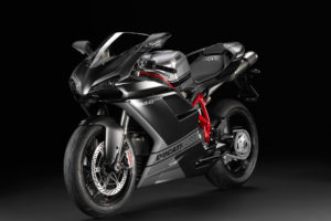 motorcycle, Ducati 848 EVO Course Special Edition, Black background