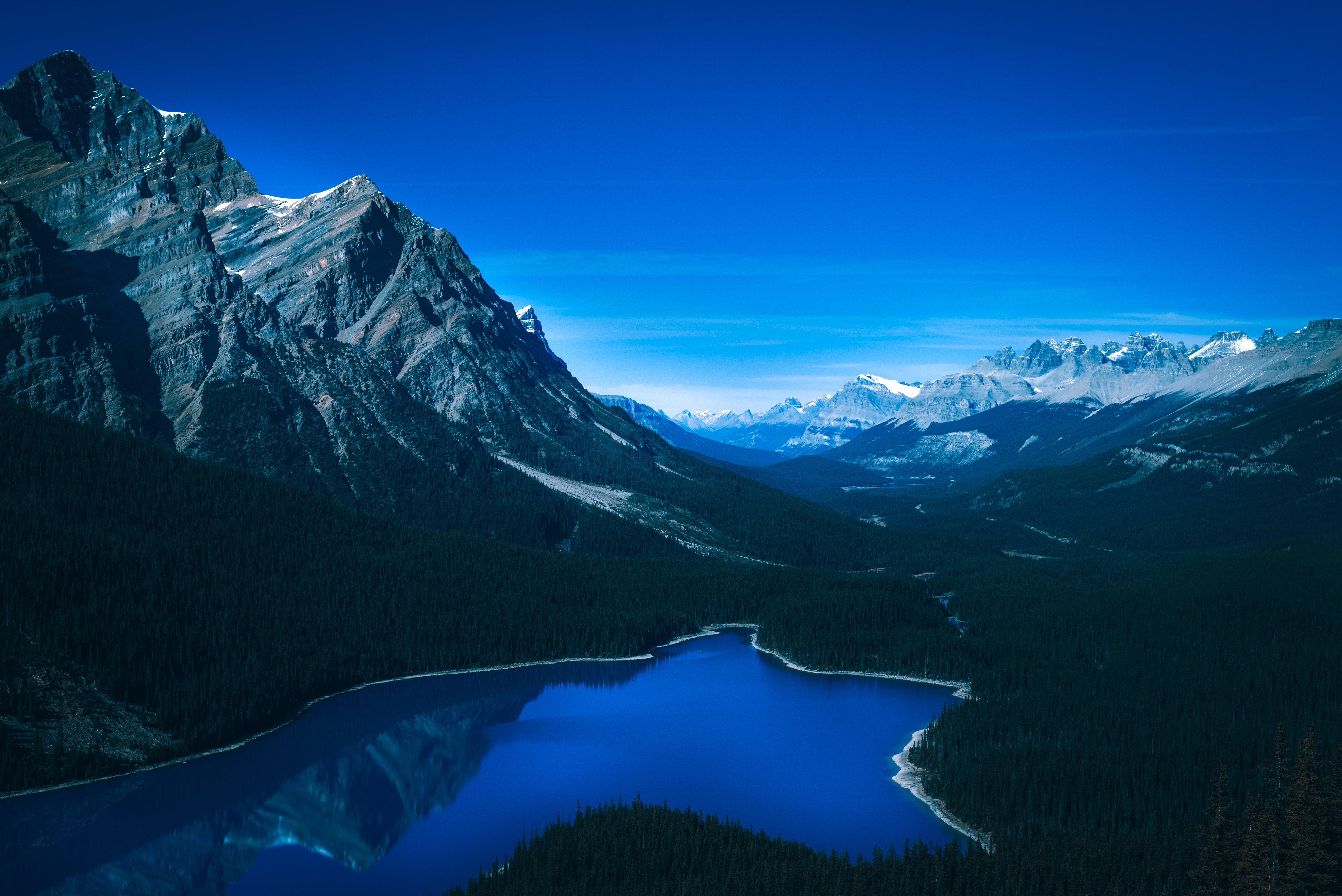 lake, Canada, Mountains, Landscape, Nature Wallpaper