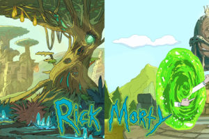 Rick and Morty, Dual monitors, Dual display