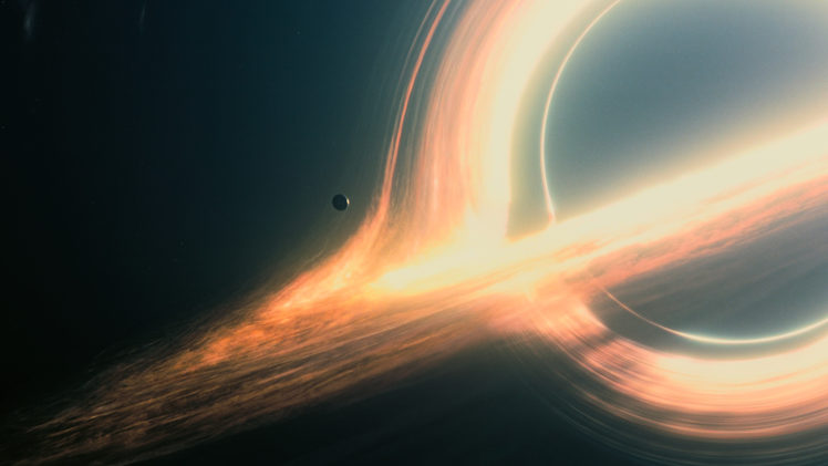 space, Interstellar (movie), Planet, Black holes, Gargantua, Movies, Artwork HD Wallpaper Desktop Background
