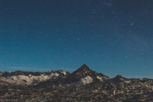 mountains, Sky, Stars, Night, Landscape, Nature, Far view