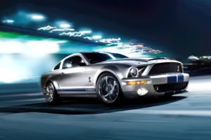 Ford Shelby GT500, Ford, Car, Vehicle, Gray cars, Side view