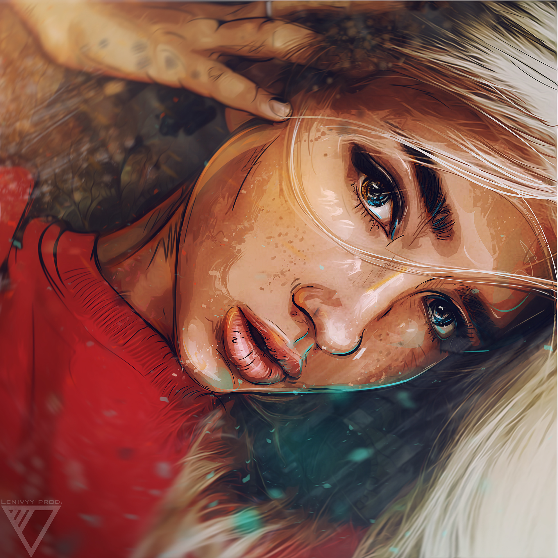 Kirill Lenivyy, Long hair, Women, Digital art Wallpaper