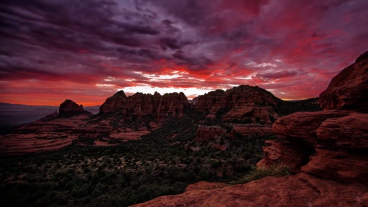 nature, Landscape, Hill, Hills, Clouds, Sunset HD Wallpaper Desktop Background