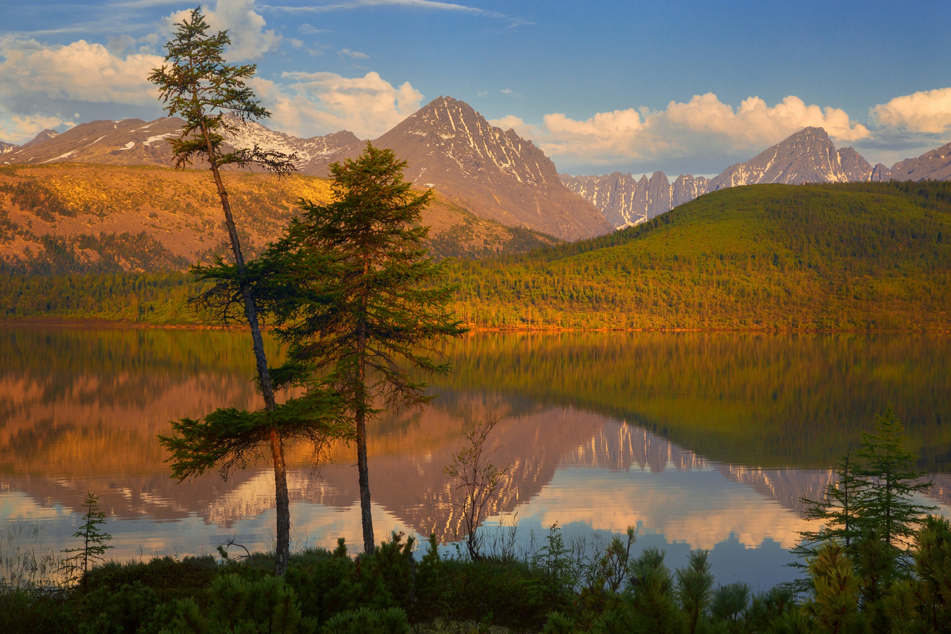 landscape, Mountains, Nature, Reflection, Water, Trees Wallpaper