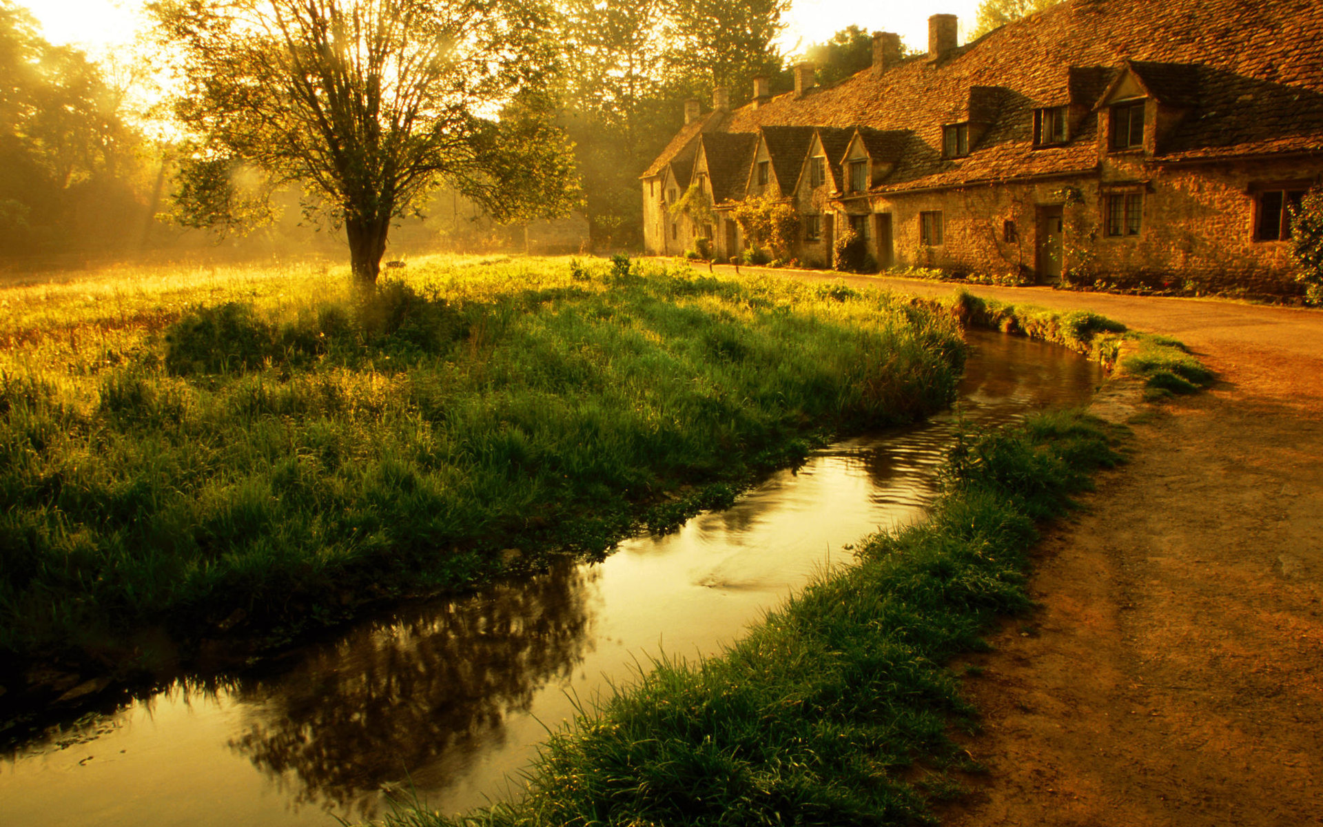 Пейзаж французской деревни