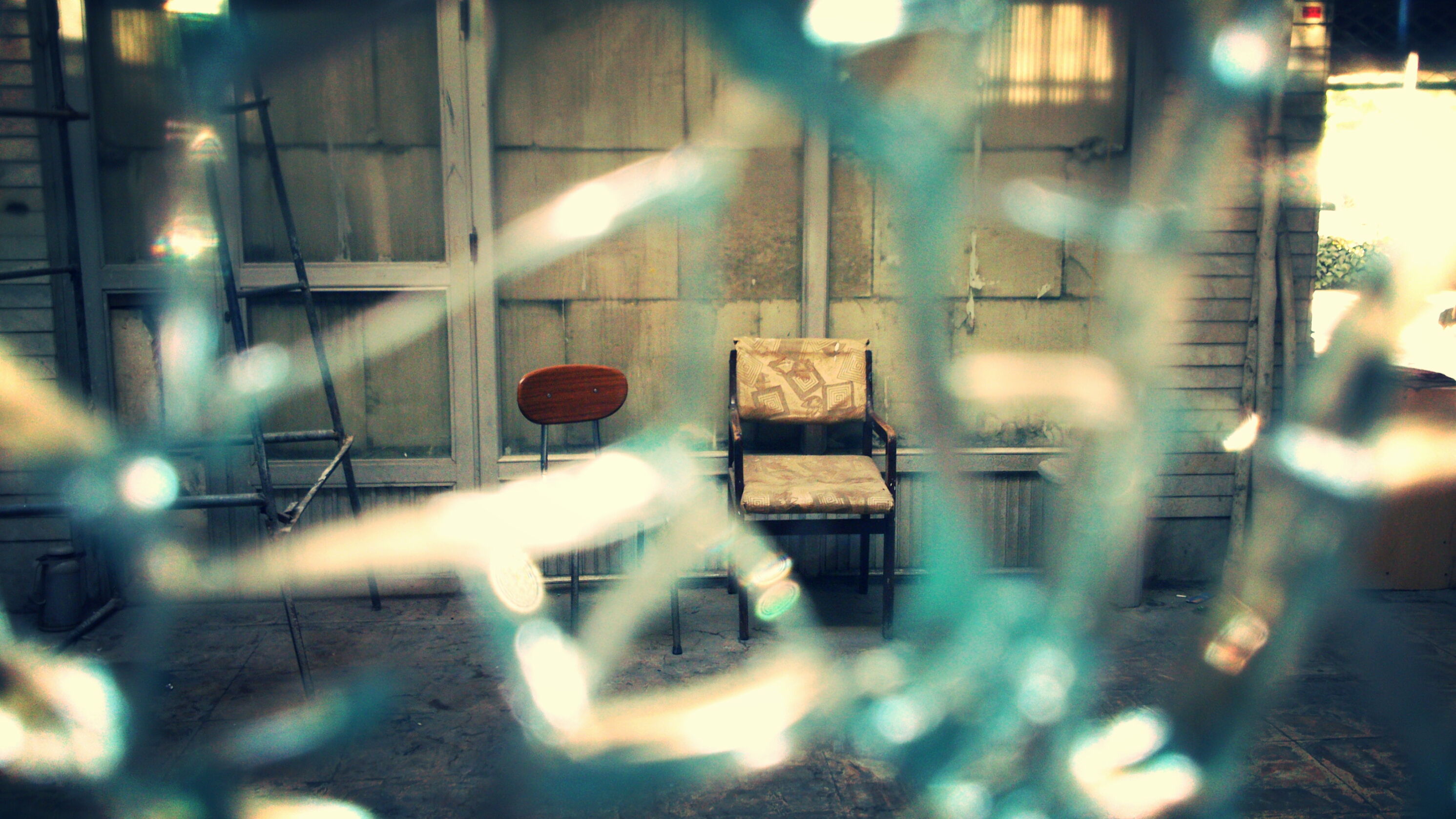 Broken Heart, Chair, Broken glass Wallpaper