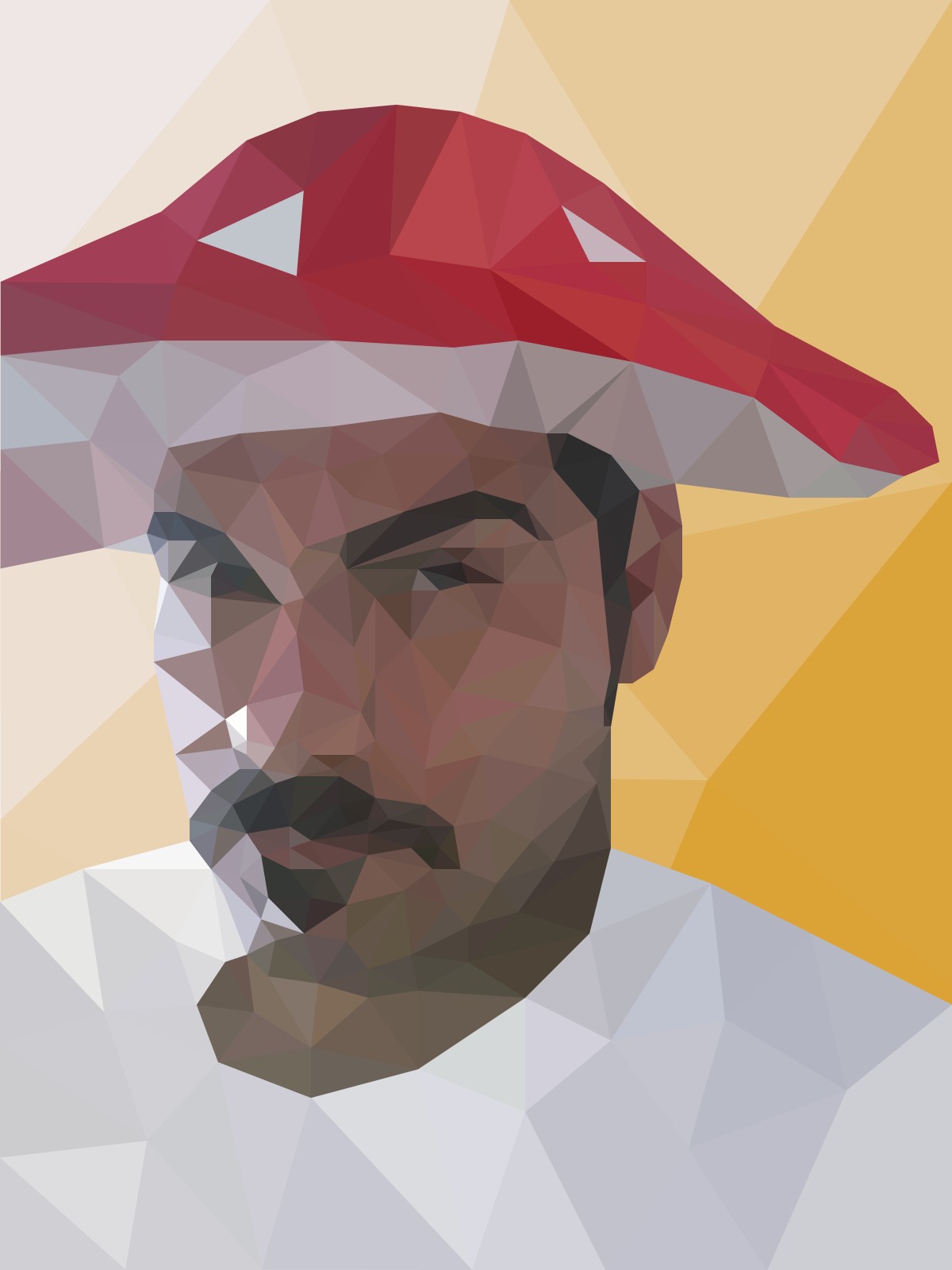 low poly, Digital art, Portrait Wallpaper