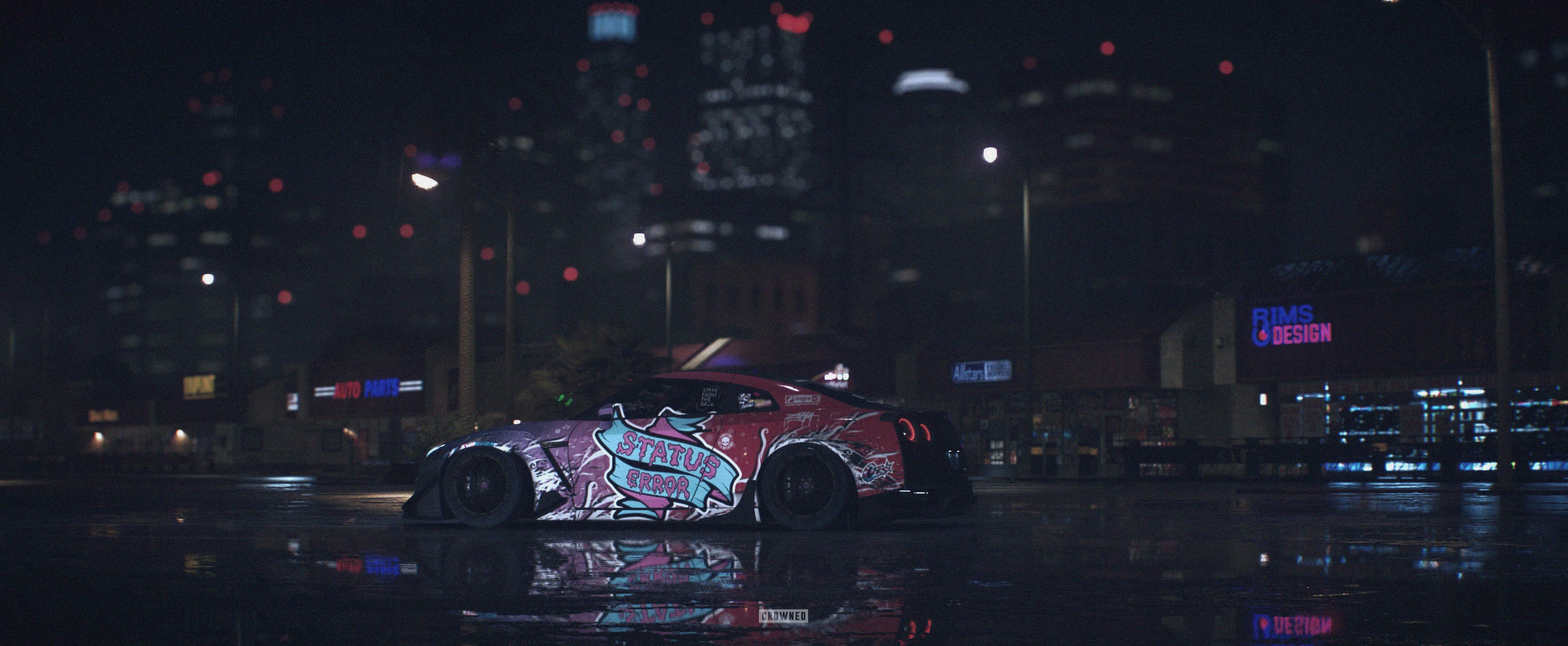 CROWNED, Need for Speed, Nissan GTR Wallpaper