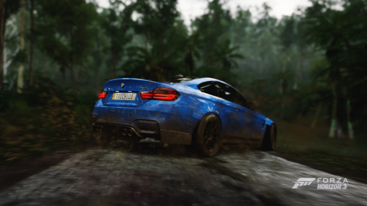 Forza Games, Forza horizon 3, BMW M4, Offroad, Mud, Drifting, Video games HD Wallpaper Desktop Background
