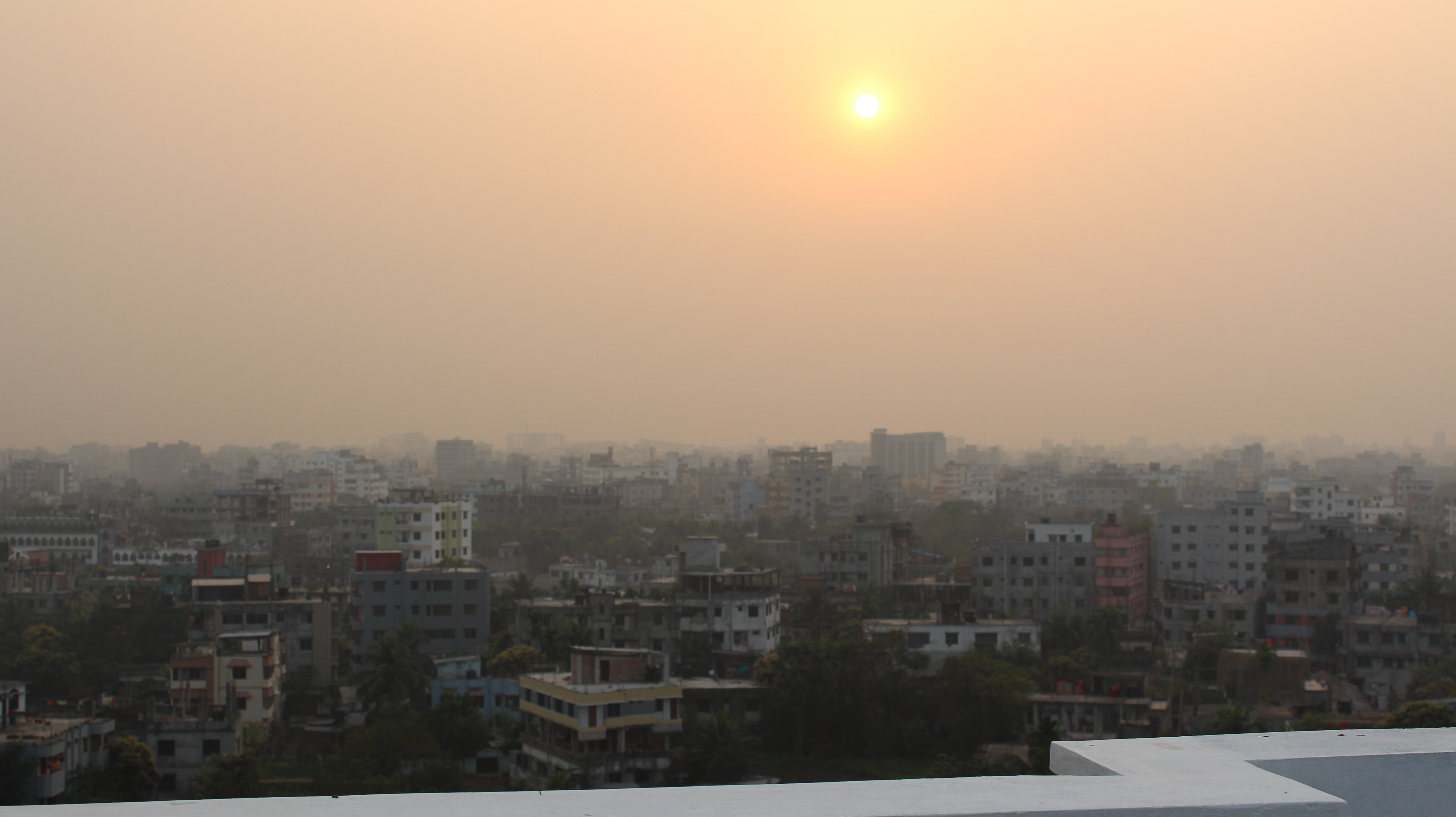 Sun, Rooftops, Cityscape, Bangladesh, Sky Wallpaper