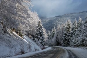snow, Winter, Road