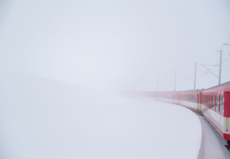 winter, Train, Vehicle HD Wallpaper Desktop Background