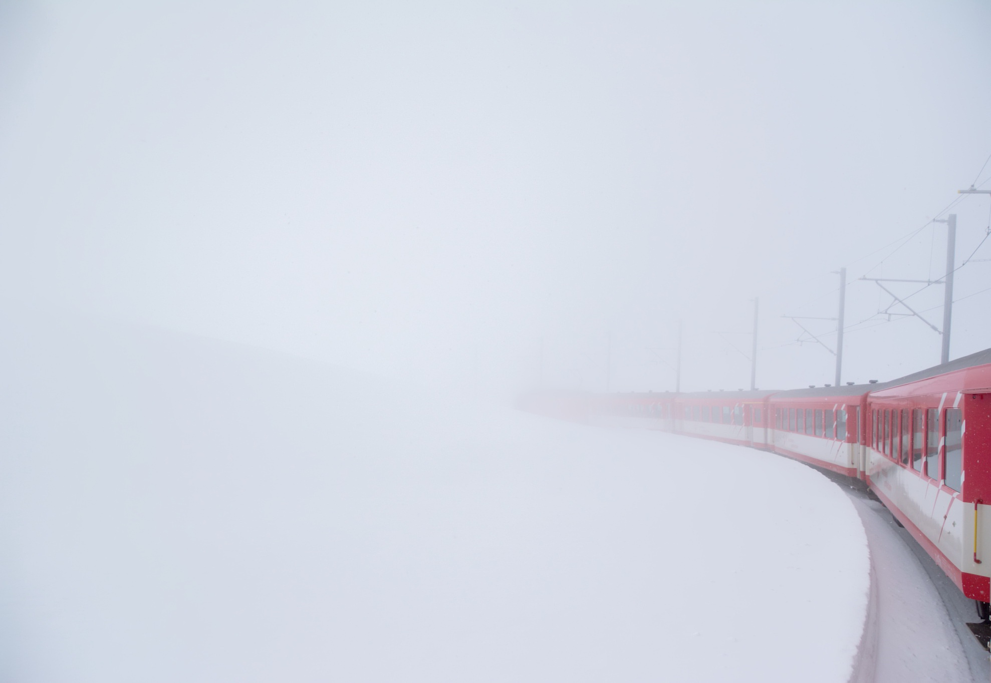 winter, Train, Vehicle Wallpaper