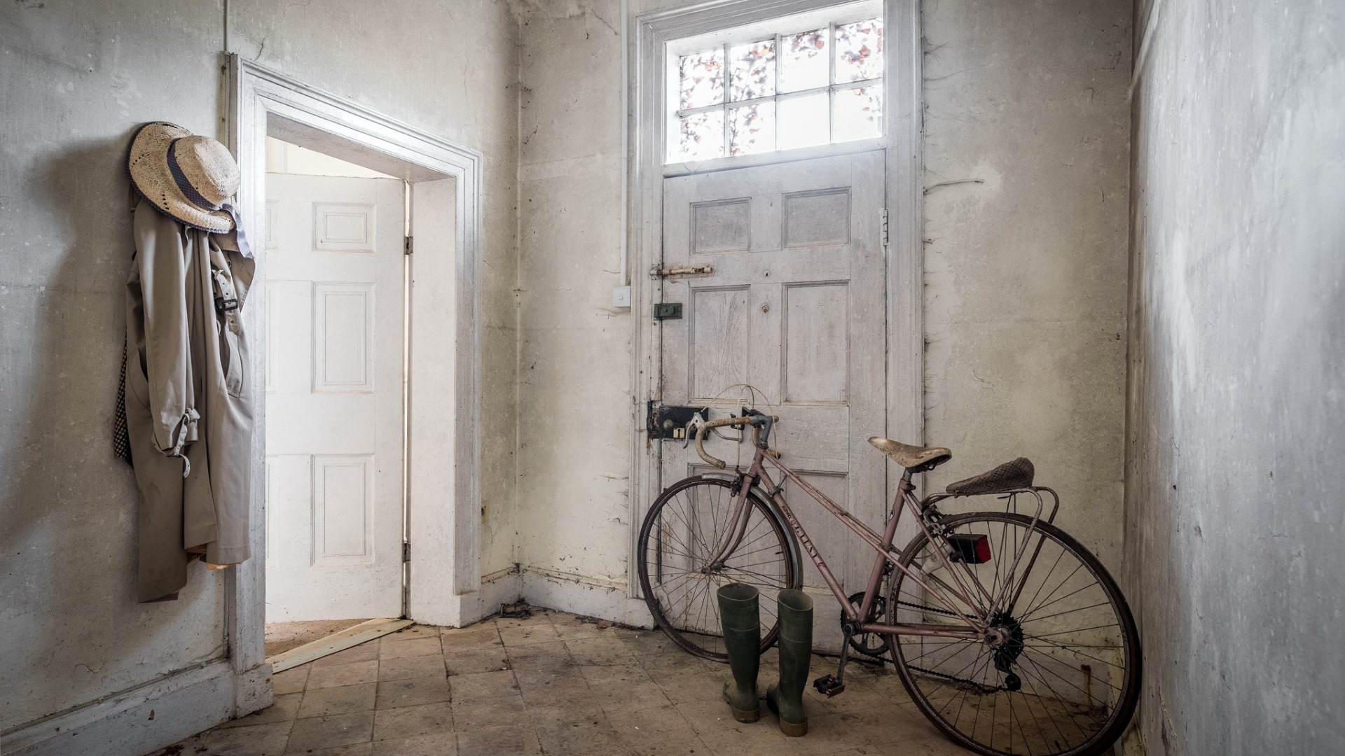 bicycle, House, Vehicle Wallpaper