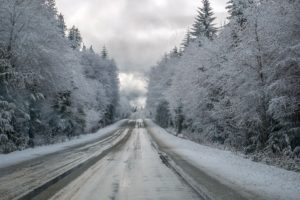 winter, Ice, Snow, Road, Trees