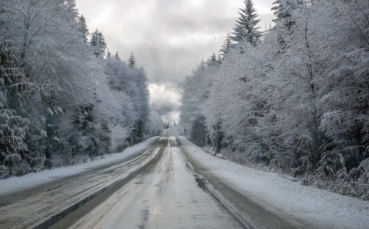 winter, Ice, Snow, Road, Trees HD Wallpaper Desktop Background