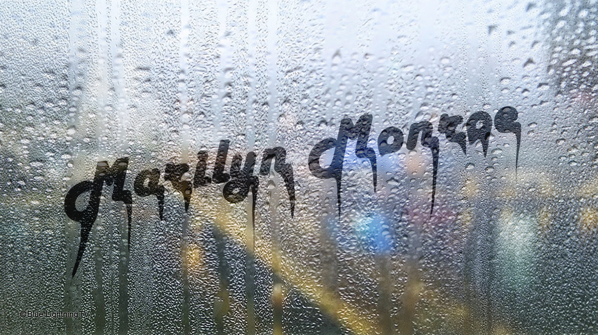 Marilym Monroe, Foggy window Wallpaper