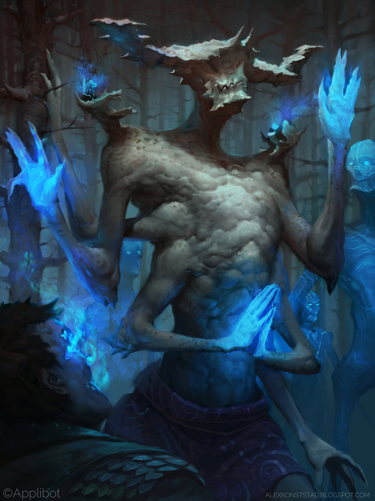 hands, Alex Konstx, Nightmare, Drawing, Magic Wallpaper