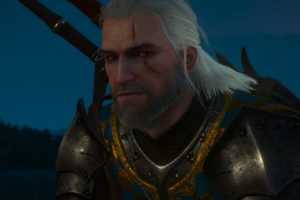 Geralt of Rivia, Looking at viewer, The Witcher 3: Wild Hunt, Video games, CD Projekt RED, Blood and wine, The Witcher