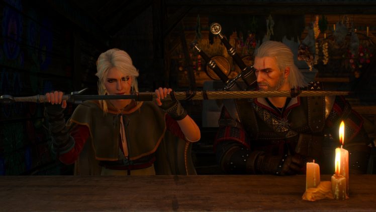 Geralt of Rivia, Cirilla Fiona Elen Riannon, The Witcher 3: Wild Hunt, Video games, CD Projekt RED, Ciri, The Witcher HD Wallpaper Desktop Background