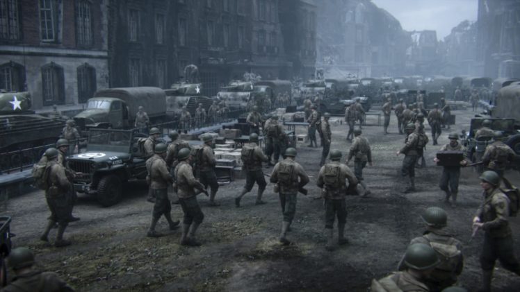soldier, Call of  Duty WWII, World War II, Call of Duty HD Wallpaper Desktop Background