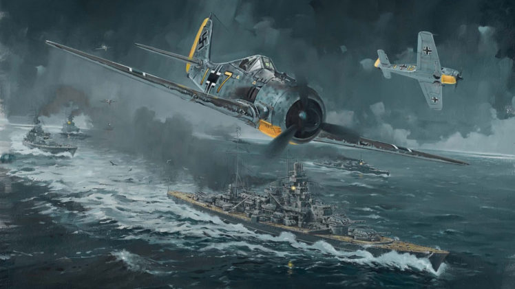 World War II, Warship, Warplanes, Military, FockeWulf HD Wallpaper Desktop Background